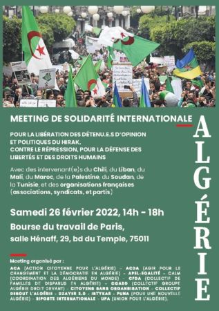 Meeting Algerie 26 février 2024