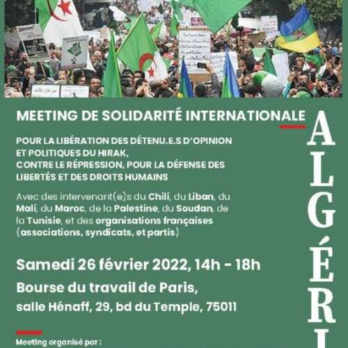 Meeting Algerie 26 février 2024