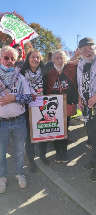 manifestation à Lannemezan - libération de Georges Ibrahim Abdallah