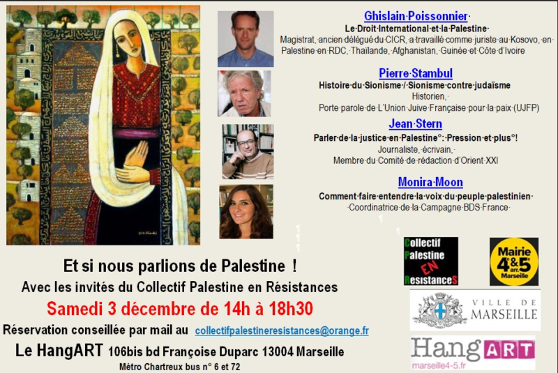 À Marseille, "Et si nous parlions de la Palestine !"