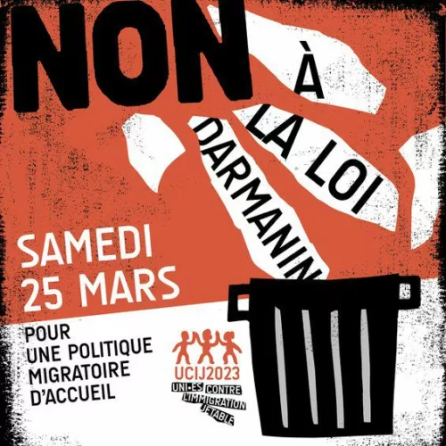 carre UCIJ 15 mois de lutte des piquets DPD et Chronopost<br>Régularisation des postiers et de tou⋅tes les sans-papiers !
