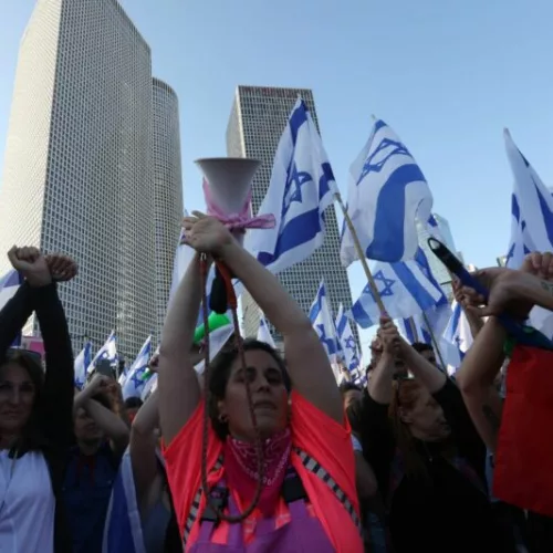manif tel aviv2 Panique dans la colonie. Les manifestations de Tel-Aviv vues par un Palestinien