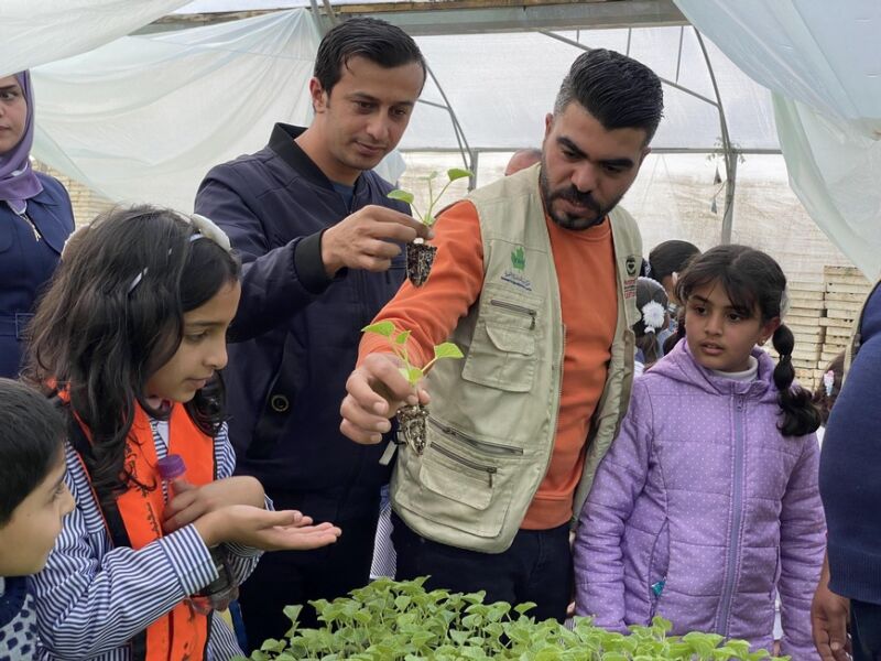 Solidarité avec les paysans de Gaza - Visite scolaire à la pépinière solidaire : les graines de l'avenir