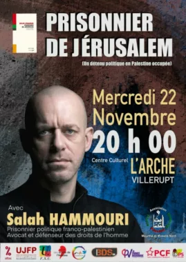 Affiche Salah Hammouri - 22 nov 2023