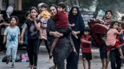 gazanakba - déplacement des populations - mères et enfants