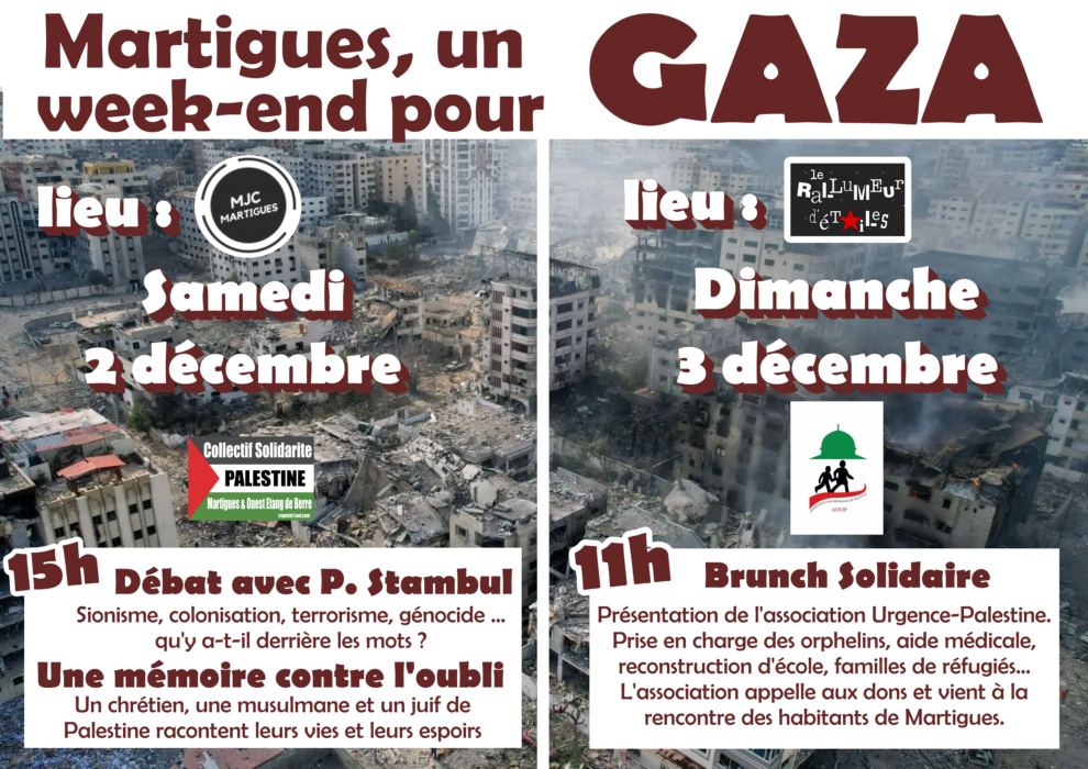 À Martigues (13), un week-end pour Gaza