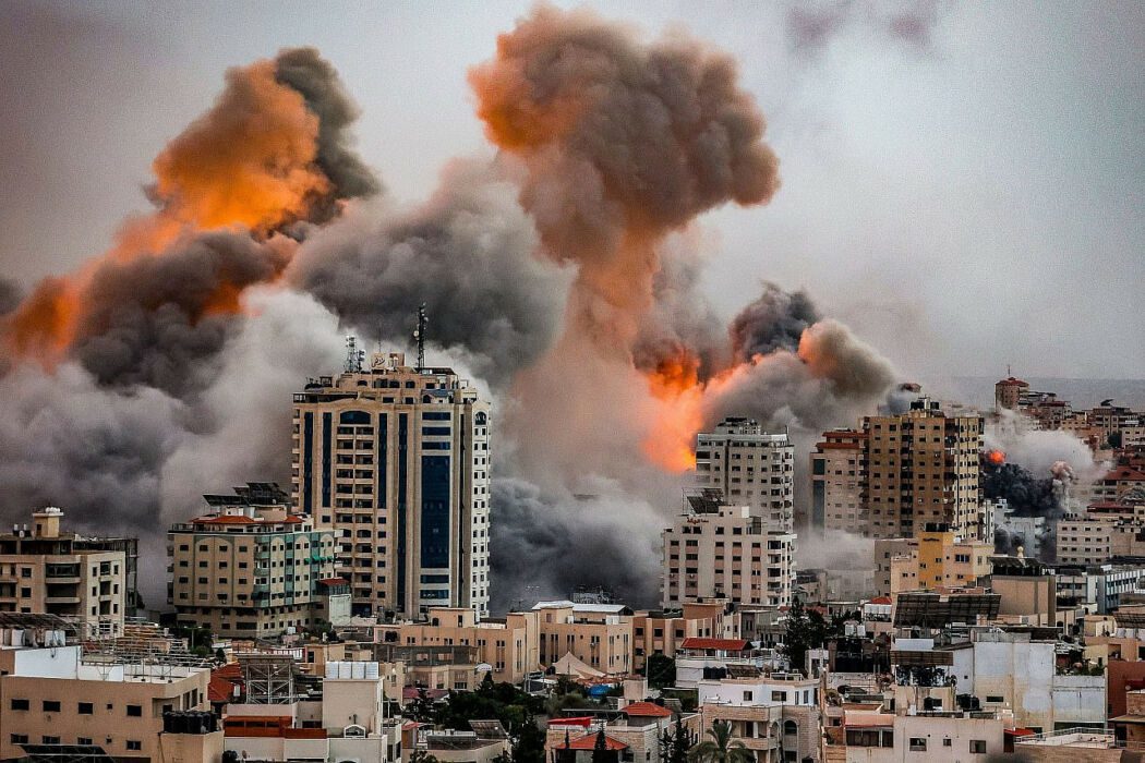 Octobre - novembre 2023 - Gaza attaquée - quartier détruit