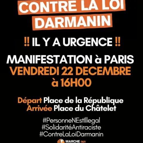 DarmaninMarche Contre la Loi Darmanin : désobéissance !