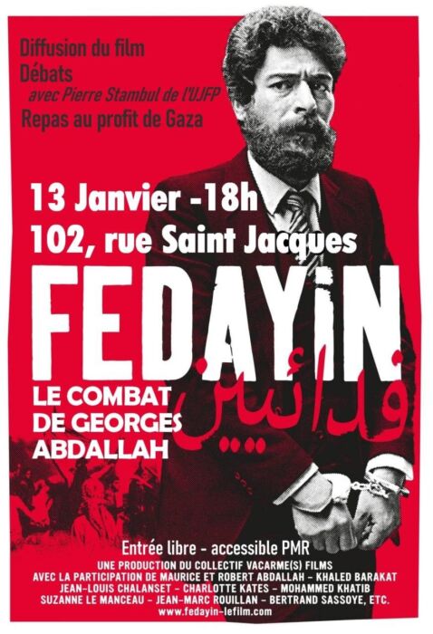 À Nantes (44), projection du film "Fedayin" suivie d'un temps d'échange