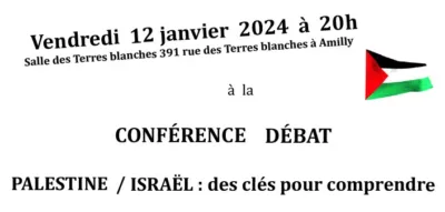 Conférence-débat - Palestine / Israël : des clés pour comprendre