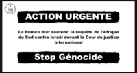 Génocide : soutenons la requête de l’Afrique du Sud contre Israël devant la Cour internationale de justice !