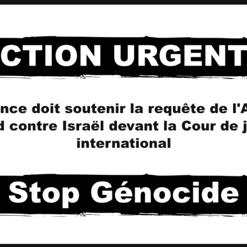 Génocide : soutenons l'Afrique du Sud contre Israël