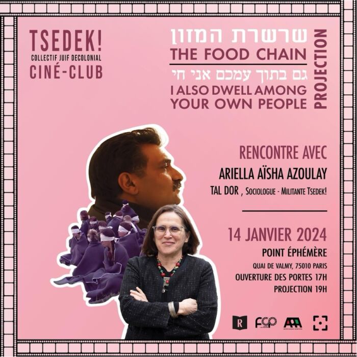 À Paris (10ème), projection des films documentaires  "The food chain" et "I also dwell among your own people"