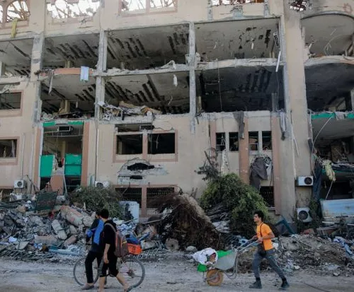 web the 010224 p9 islamic university in gaza city getty Le CNRS doit se conformer à l’ordonnance de la CIJ et mettre fin à toute coopération scientifique avec Israël