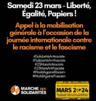 Samedi 23 mars – Liberté, Égalité, Papiers ! Appel à la mobilisation générale