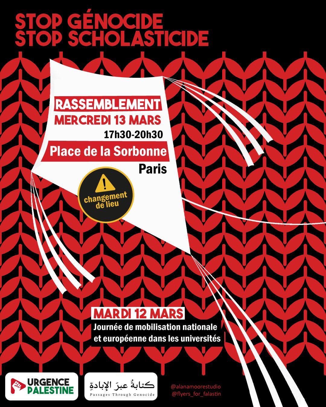 Urgence Palestine - 13 mars 2024