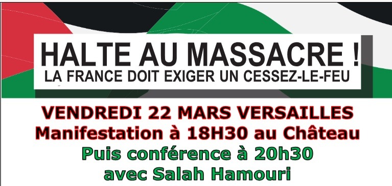 Halte au massacre - Versailles - 18 mars 2024