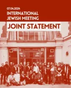 International Jewish Meeting - Joint Statement