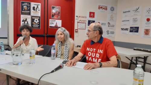 Paris Soiree avec JVP 04 09 24 Important succès de la rencontre débat à Paris le 4 septembre avec 2 camarades de JVP