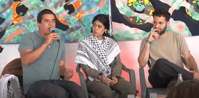 RimaTsedek LA PREUVE PAR LA PALESTINE : Rima Hassan & Nadav Joffe (TSEDEK) par Les Soulèvements de la Terre