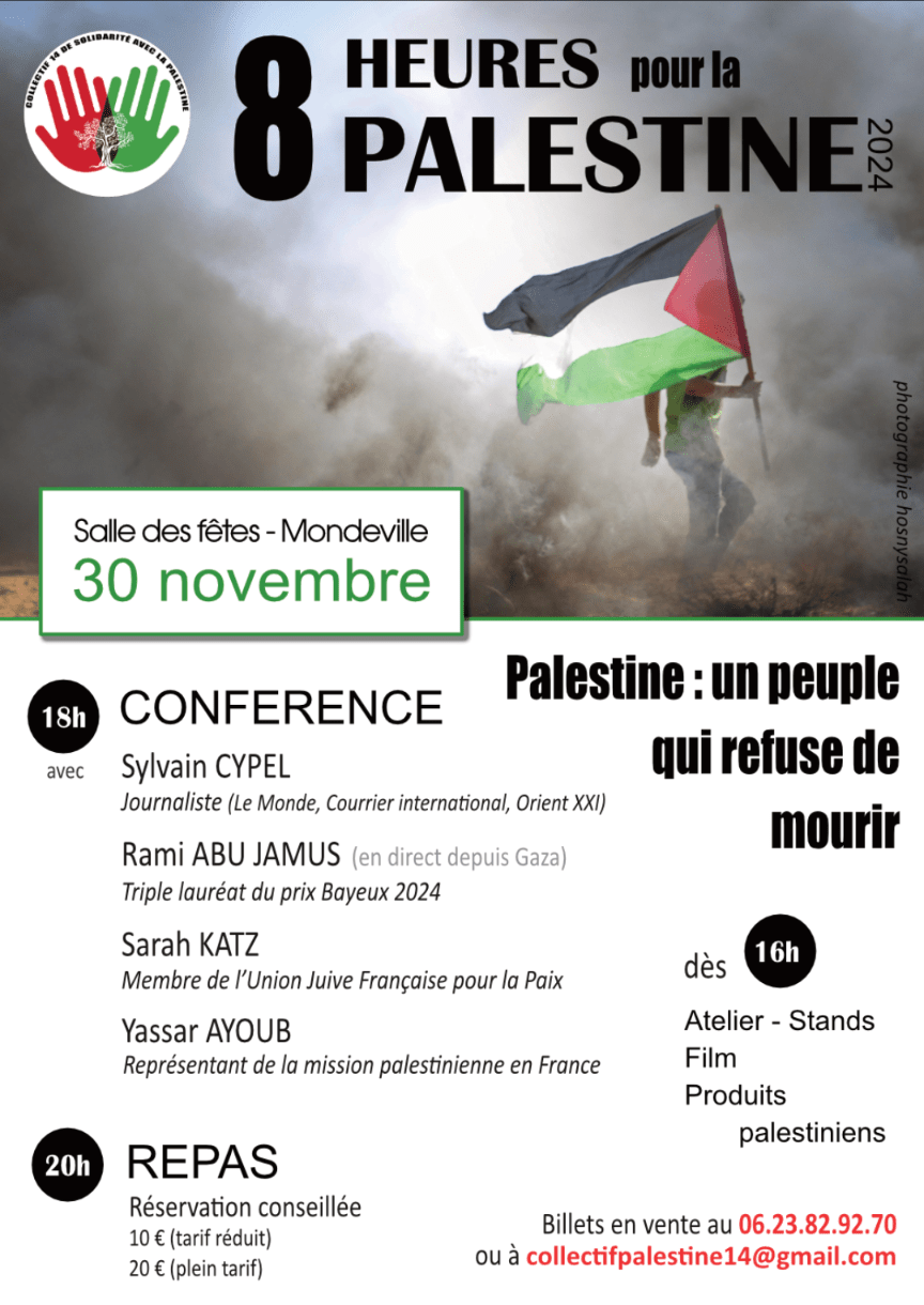 Caen8heures À Mondeville (14), huit heures pour la Palestine
