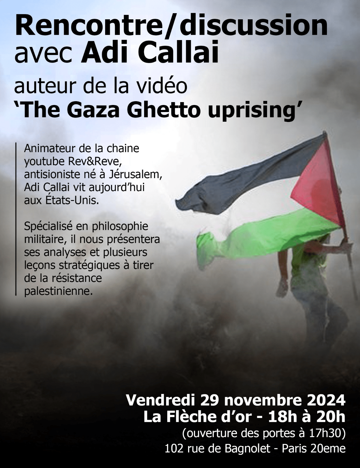 adi À Paris (20ème), rencontre avec Adi Callai