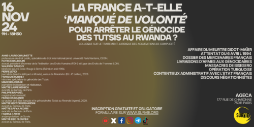 la france a t elle manque de volonte pour arreter le genocide des tutsis au rwanda 161124 banniere 5 événements