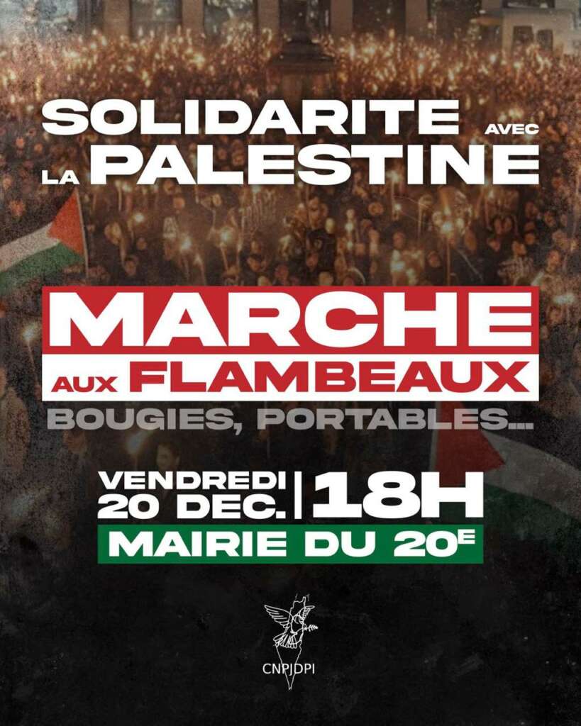 Palestine : imposons la fin des massacres, du génocide, du déni d’humanité. Imposons des sanctions contre l’État d’Israël 3 solidarite avec la Palestine 20 12 24 Palestine : imposons la fin des massacres, du génocide, du déni d’humanité. Imposons des sanctions contre l’État d’Israël