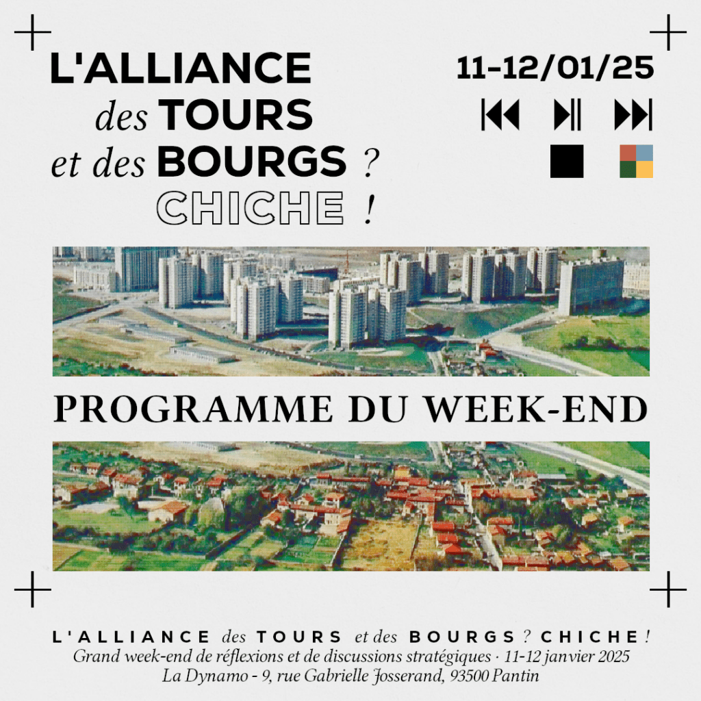 Lalliance des bourgs et des tours À Pantin (93), grand week-end de réflexions et de discussions stratégiques
