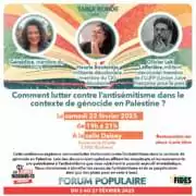 IMG 20250211 WA0003 À Barberaz (73), conférence sur le thème "Comment lutter contre l'antisémitisme dans le contexte du génocide en Palestine"