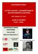 NanterreOlivier À Nanterre (92), conférence-débat sur le thème : "Lutter contre l'antisémitisme et ses instrumentalisations".