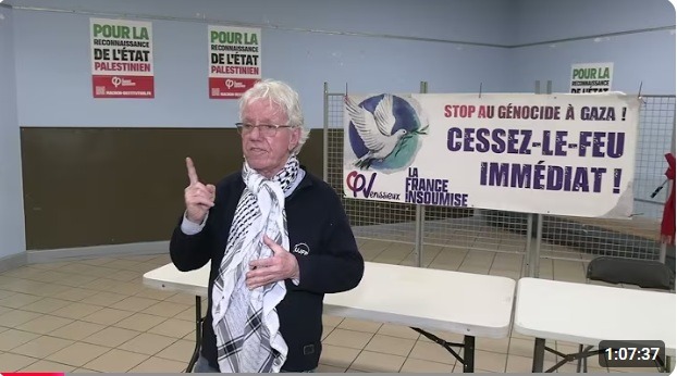 Captation de la conférence de Pierre Stambul « Du projet sioniste au génocide »