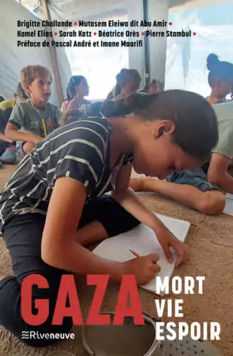 couverture OK 18 2 25 "Gaza. Mort, vie, espoir" par Béatrice Orès, Sarah Katz, Brigitte Challande, Mutasem Eleiwa dit Abu Amir, Pierre Stambul, Kamel Elias