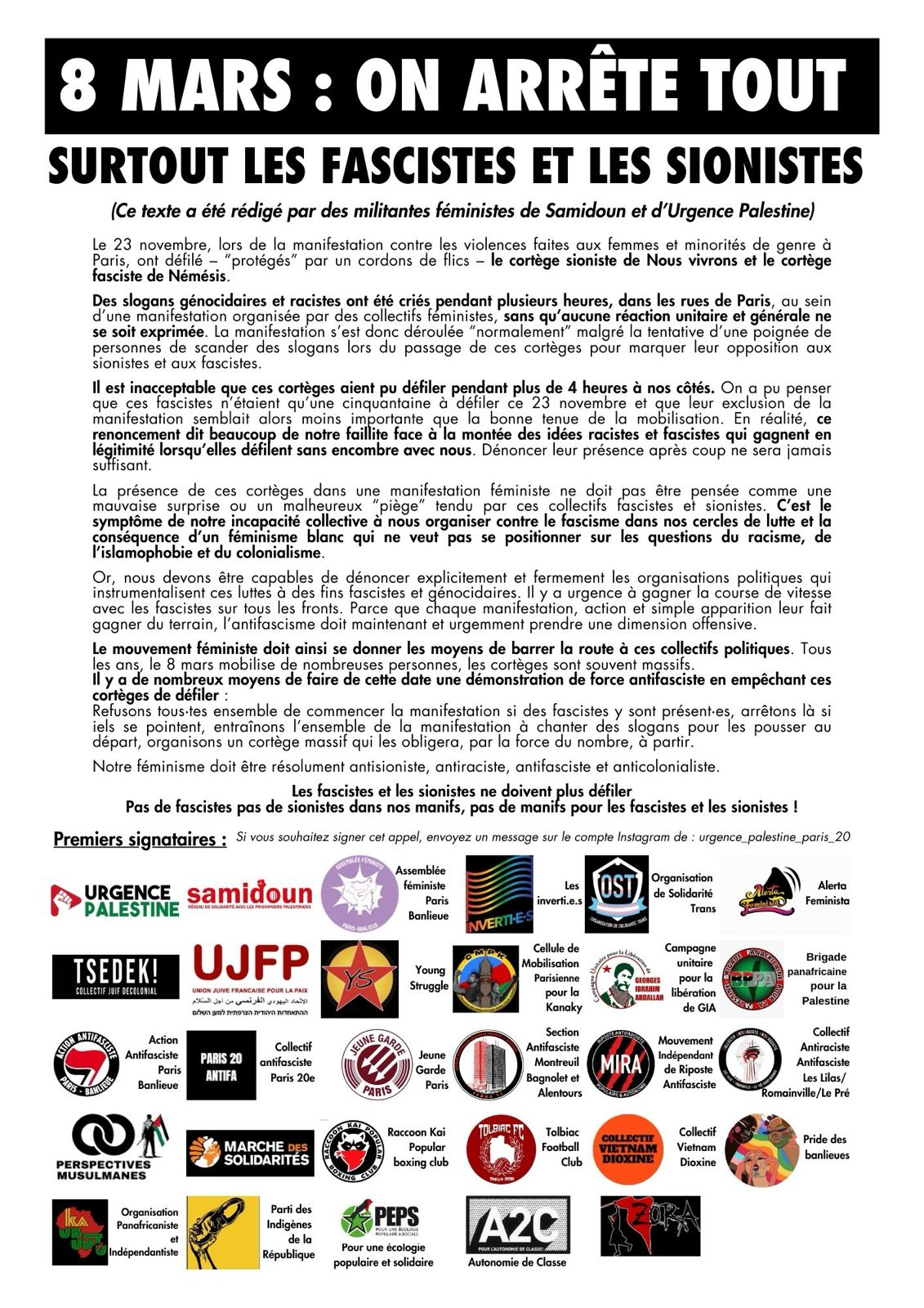 À Paris, manifestation féministe : "Solidarité avec les Palestiniennes, solidarité avec la Palestine" 6 Cortege 8 mars 2025 002 À Paris, manifestation féministe : "Solidarité avec les Palestiniennes, solidarité avec la Palestine"