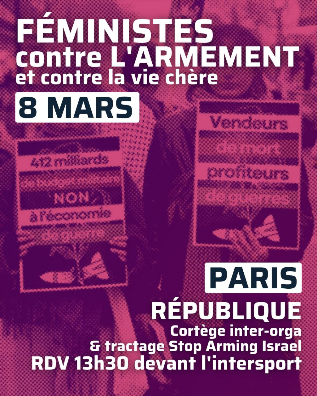À Paris, manifestation féministe : "Solidarité avec les Palestiniennes, solidarité avec la Palestine" 7 image À Paris, manifestation féministe : "Solidarité avec les Palestiniennes, solidarité avec la Palestine"