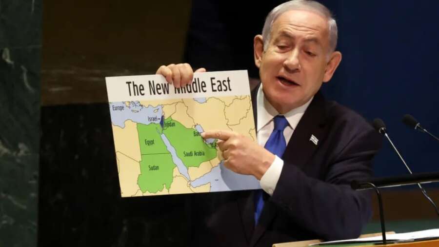 Témoignage d'Abu Amir, le 31 mars 2025 – La terre contre la reddition, Netanyahou, promoteur du Nouveau Moyen-Orient 3 Netanyahou nouveau moyen orient Témoignage d'Abu Amir, le 31 mars 2025 – La terre contre la reddition, Netanyahou, promoteur du Nouveau Moyen-Orient