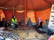 Abu Amir 8 mai 25 Atelier psy femmesIMG 1634 Témoignage d'Abu Amir, le 10 mai 2025 – Histoires d’exil et de patience : atelier de soutien psychologique