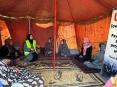Abu Amir 8 mai 25 Atelier psy femmesIMG 1634 Témoignage d'Abu Amir, le 10 mai 2025 – Histoires d’exil et de patience : atelier de soutien psychologique