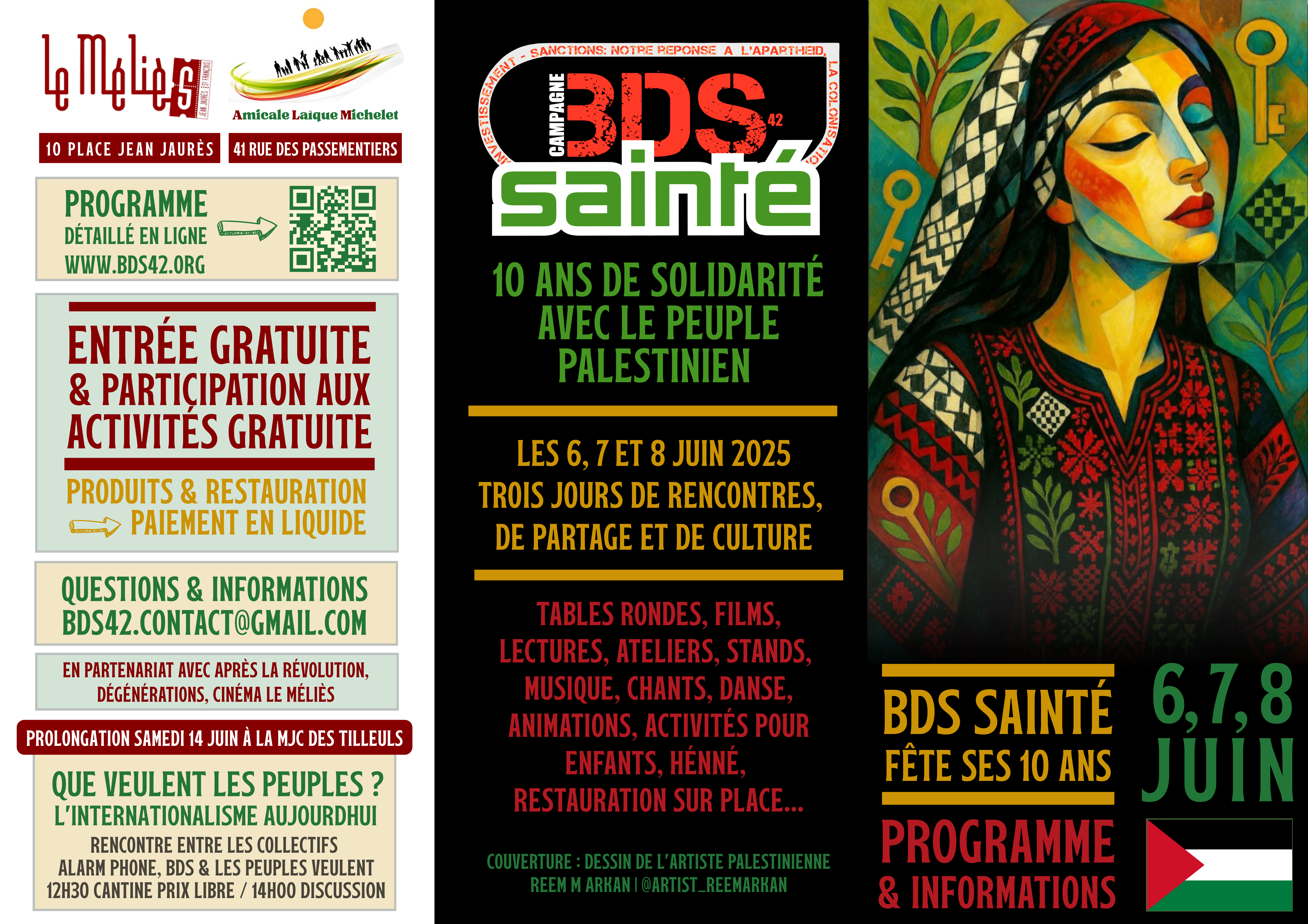 À Saint-Etienne (42), BDS Sainté fête ses 10 ans 3 Depliant Programme Week End 10 Ans BDS Sainte Recto À Saint-Etienne (42), BDS Sainté fête ses 10 ans