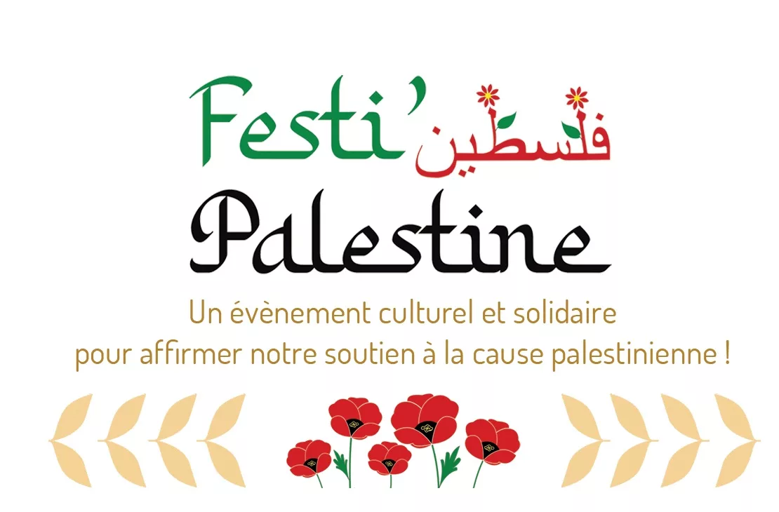 Flyer FestiPalestine RECTO red jpg À Morlay (71), Festi' Palestine : journée et soirée de soutien au peuple palestinien