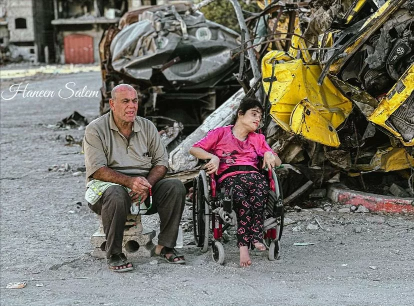 Témoignage d'Abu Amir, le 1er mai 2025 – Les personnes handicapées à Gaza 2 Jamila Abu Seif handicapee a Gaza Témoignage d'Abu Amir, le 1er mai 2025 – Les personnes handicapées à Gaza