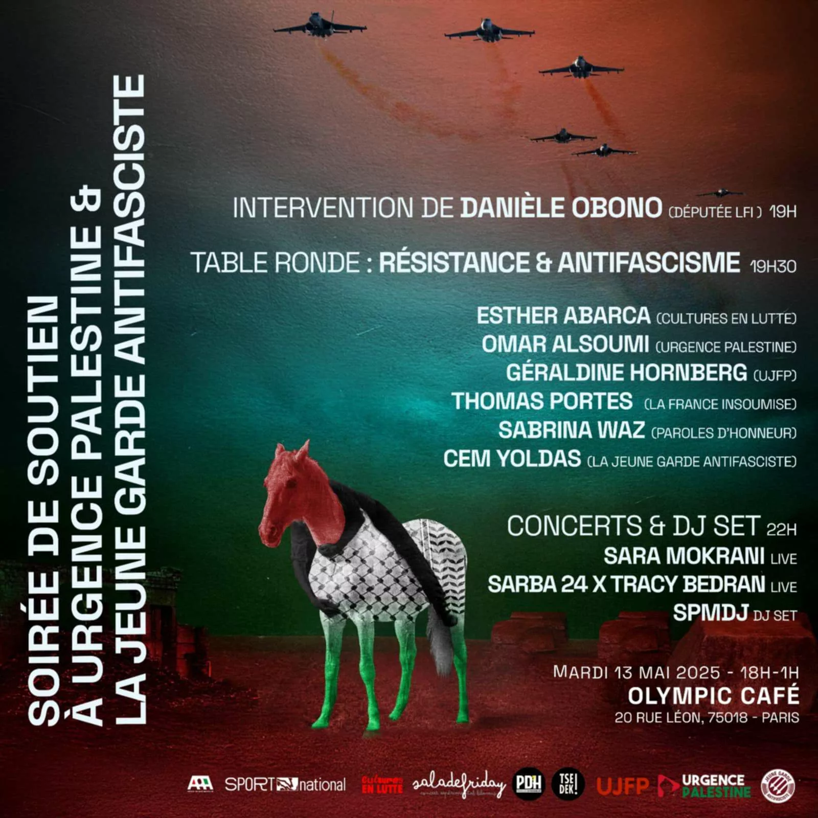 Messenger creation EEB66D4C 3556 41C4 8E88 FF27016C0F1D jpg À Paris (18ème), soirée de soutien à Urgence Palestine et à la Jeune Garde