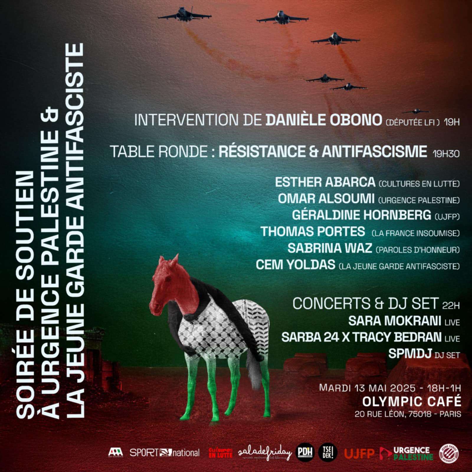 Messenger creation EEB66D4C 3556 41C4 8E88 FF27016C0F1D À Paris (18ème), soirée de soutien à Urgence Palestine et à la Jeune Garde