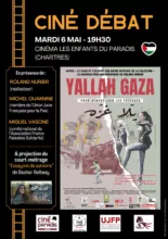Yallah chartes 155x220 png À Chartres (28), projection du film "Yallah Gaza" en présence du réalisateur Roland Nurier, de Michel Ouaknine (UJFP) et de Miguel Vasone (AFPS)