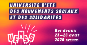 annonce uemss Université d’été 2025 des mouvements sociaux et des solidarités