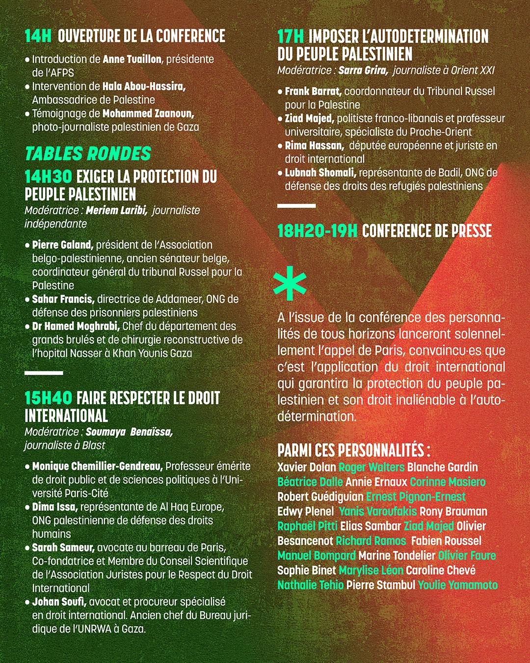 briserlemur2 À Paris (5ème), conférence "Briser le mur du silence - obtenir justice pour la Palestine maintenant"