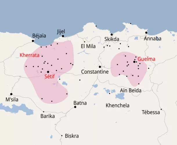 carte massacre se tif guelma kherrata 1945 610x500 png Il n’y a qu’un 8 mai 1945