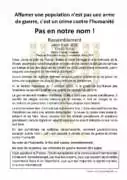 Appe JuifspourGaza 1 À Paris (16ème), rassemblement de Juifs pour Gaza : "Affamer une population, pas en notre nom ! "