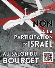 Non Israel salon Bourget Non à la participation d’Israël au Salon du Bourget