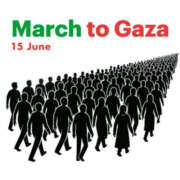 global Conférence de presse à Orly pour accueillir les représentants de la délégation française de la Global March to Gaza